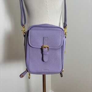 NWOT Minooy leather Naya small crossbody bag in lavender